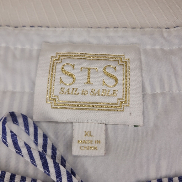 STS Sail to Sable 100% Cotton Striped Nautical Striped Mini Dress sz XL - Picture 6 of 10